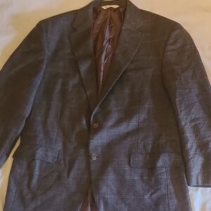 Samuelsohn Charcoal Plaid Sport Coat